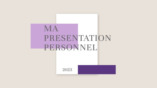 Projet personnel