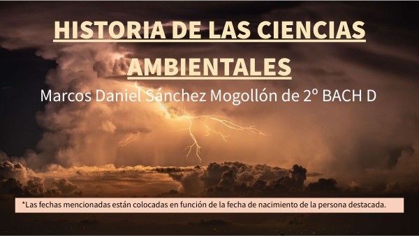 Historia de las ciencias ambientales