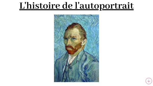 l'histoire de l'autoportrait