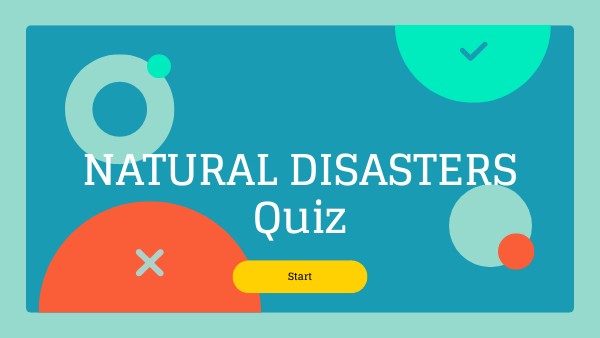 NATURAL DISASTERS quiz