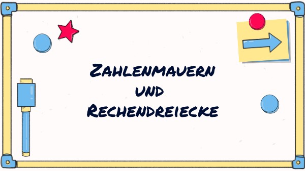 Zahlenmauern und Rechendreiecke