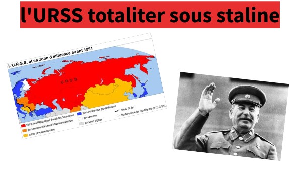présentation du régime totalitaire de Staline