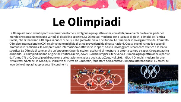Differenza Tra Olimpiadi Antiche E Moderne Le Olimpiadi Antiche e Moderne