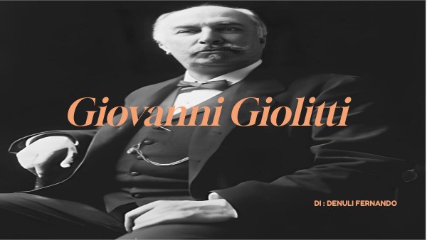 GIOVANNI GIOLITTI