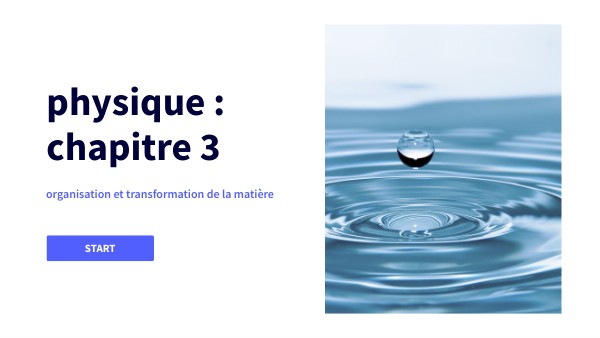Organisation Et Transformation De La Matière Page De Garde organisation et transformation de la matière