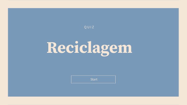Quiz reciclagem