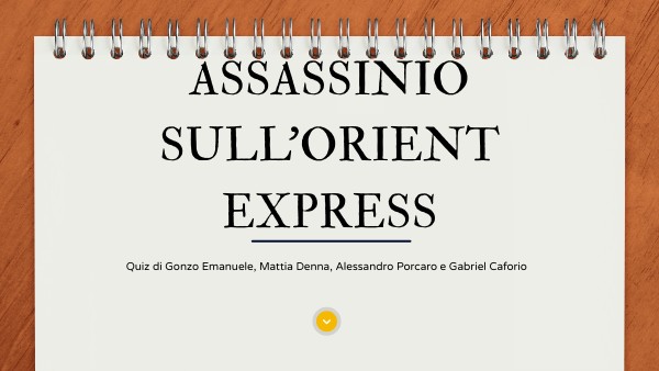 ASSASSINIO SULL'ORIENT EXPRESS