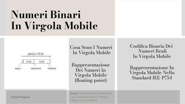 Numeri in virgola mobile