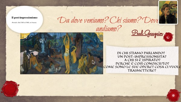 Da dove veniamo? Chi siamo?Dove andiamo? RITA SCHETTINI 5 D