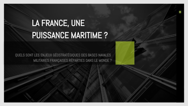 La France ; une puissance maritime