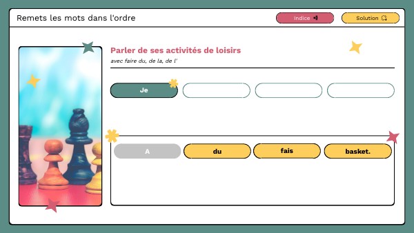 Französisch übungen Du De La De L Faire du, de la, de l'