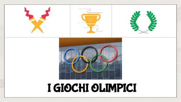 I GIOCHI OLIMPICI