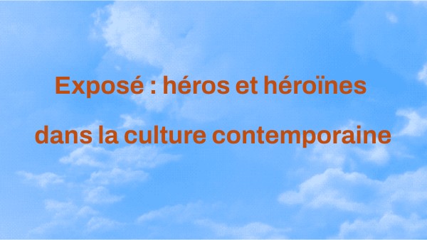 Exposé Luc Super héros - 5ème 4