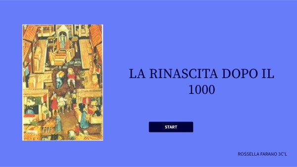 LA RINASCITA DOPO IL 1000