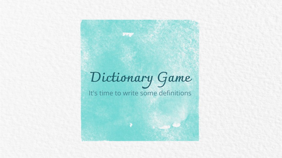 Dictionary game