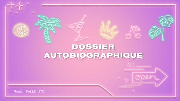 Dossier autobiographique
