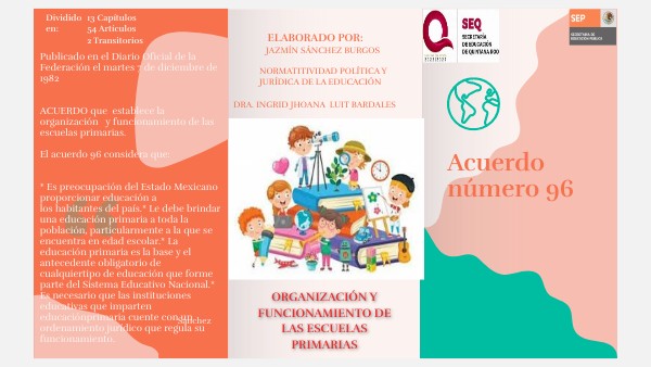 Acuerdo Secretarial No 96 De Educacion Primaria