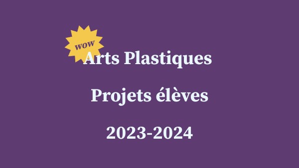 Arts Plastiques Cycle 4 /4ème
