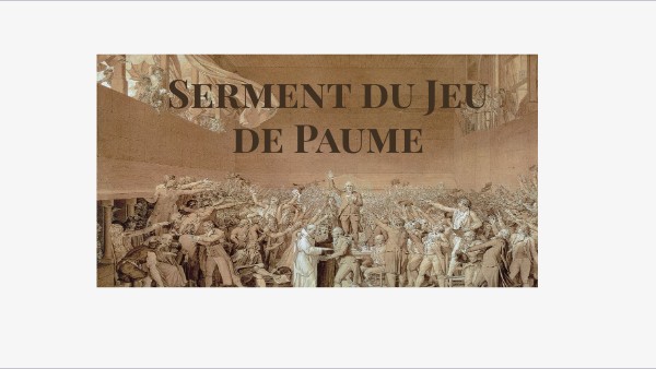 serment du jeu de paume exposé