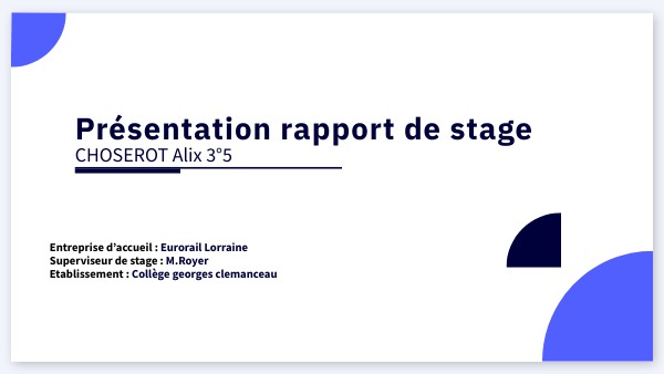Exemple De Rapport De Stage 3eme Page De Garde Militaire Oral de stage 3ème