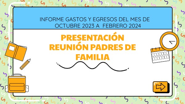 Presentación reunión familias