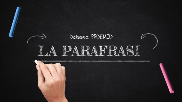 PARAFRASI - PROEMIO ODISSEA