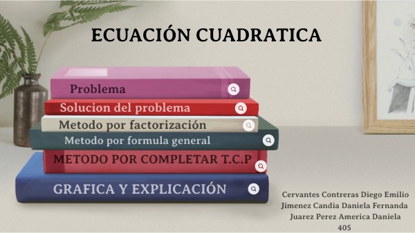 Infografía problema ecuación cuadrática