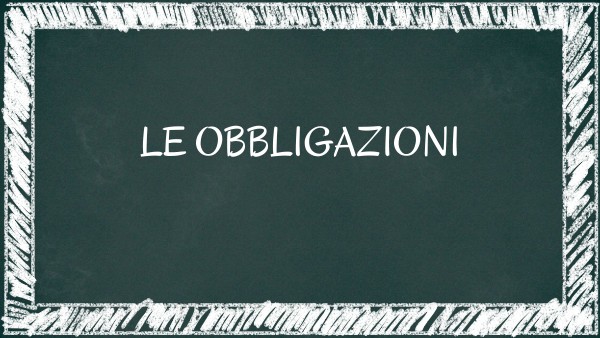 Le Obbligazioni
